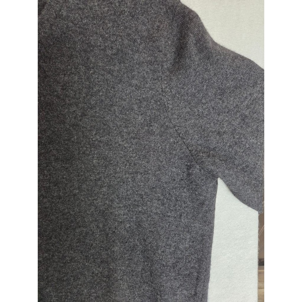 Club Room Mens XXL 100% Cashmere V-Neck Sweater Charcoal Preppy Old Money - Picture 3 of 8